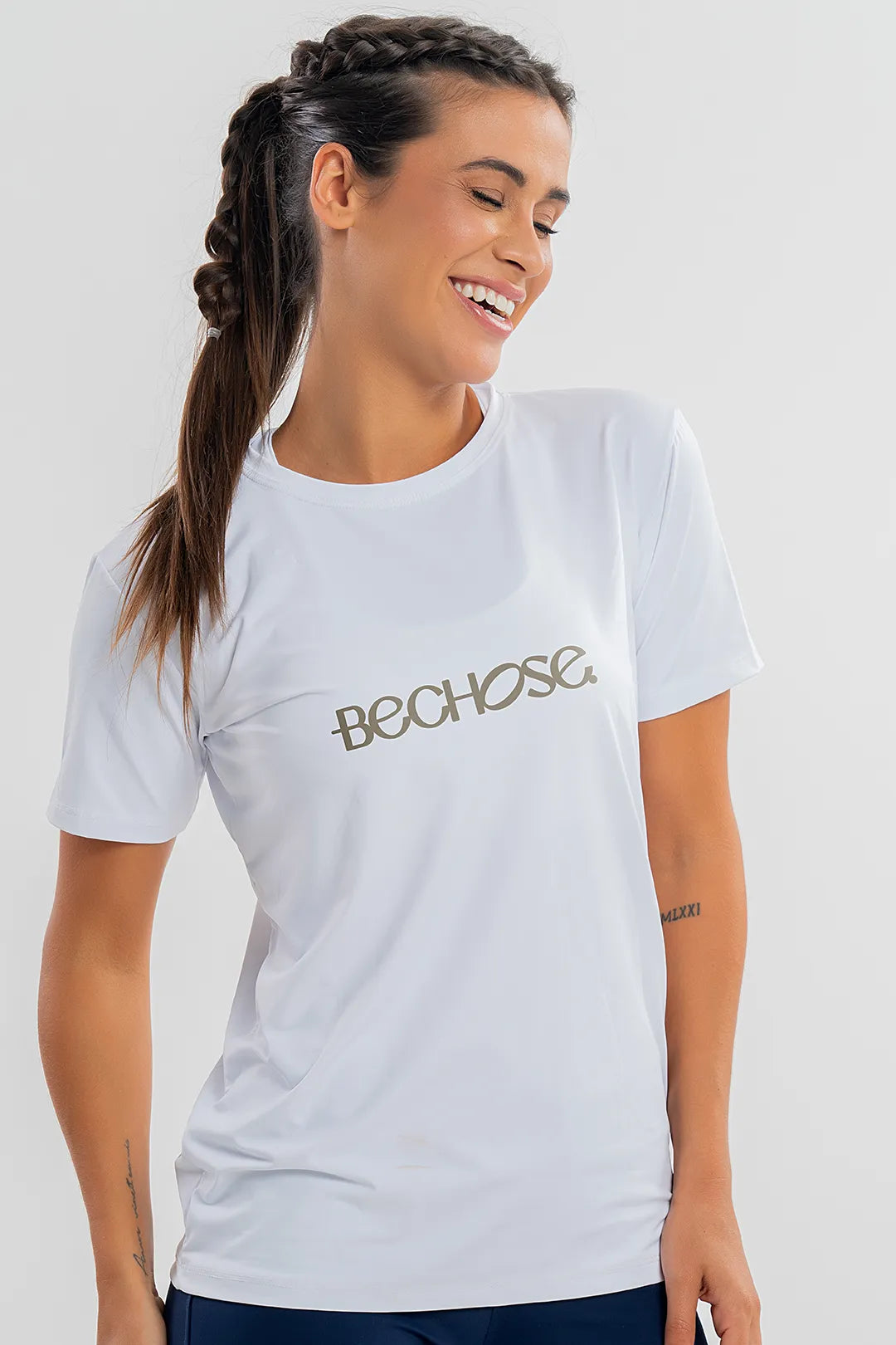 Camiseta Feminina Bchose Branco — foto 4