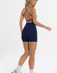 Shorts Peônia Azul Marinho / Rosa Sorvete — foto 6