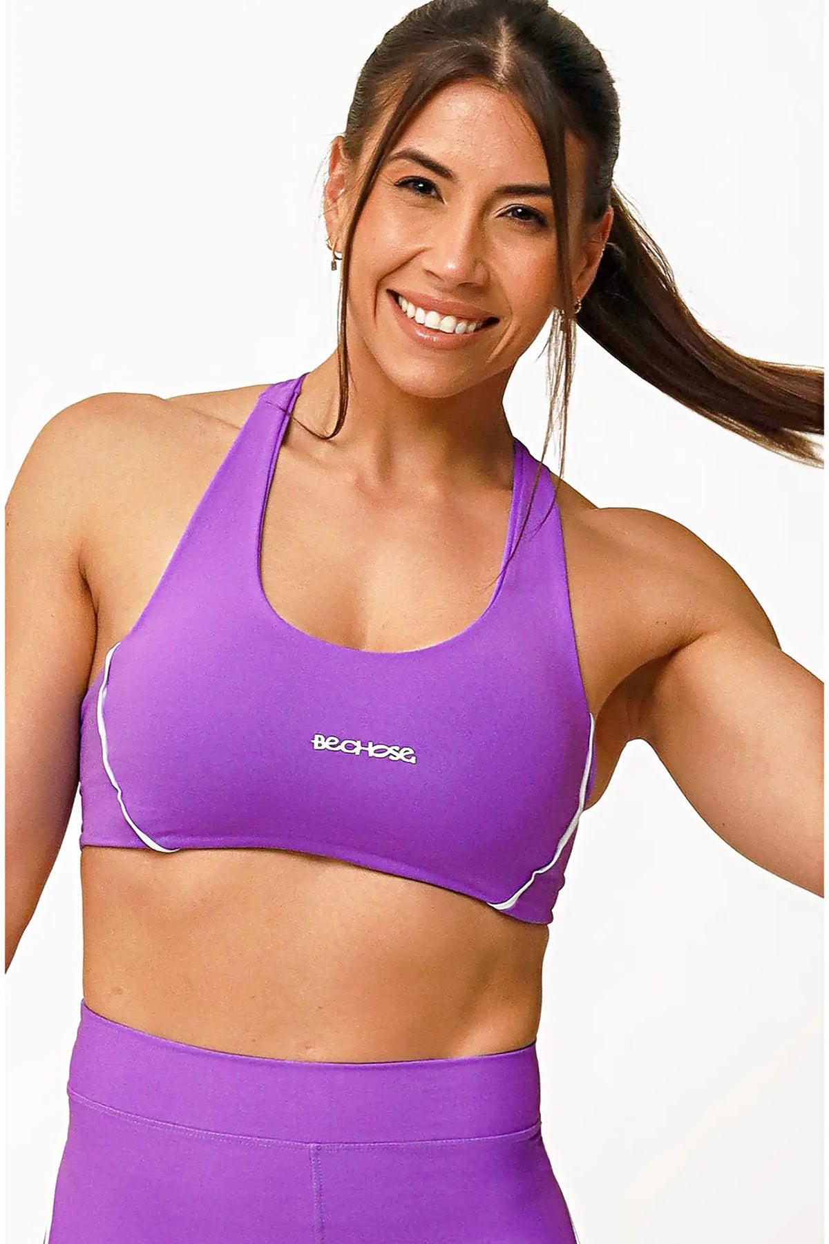 Top Aurora Violeta / Branco — foto 1
