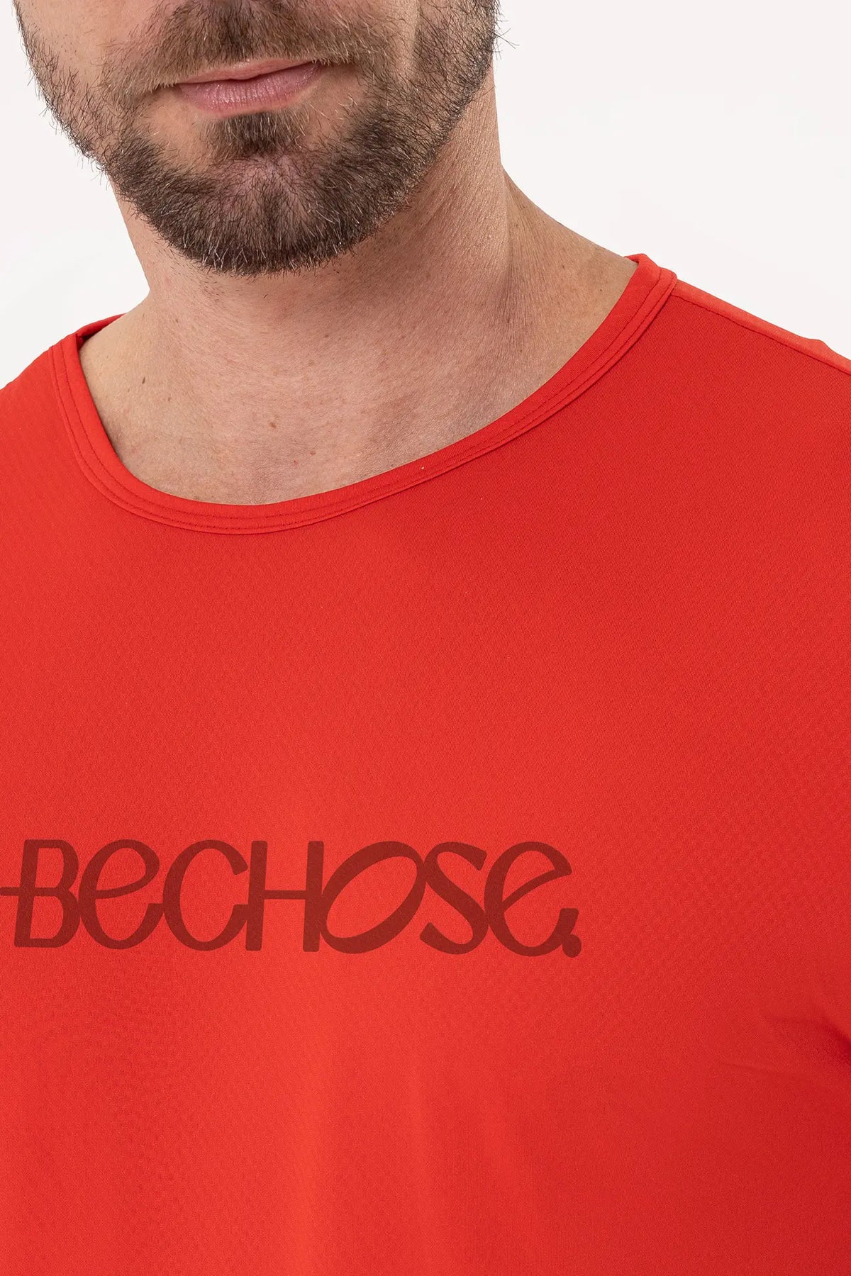 Camiseta Dry Básica Masculina Vermelha — foto 3