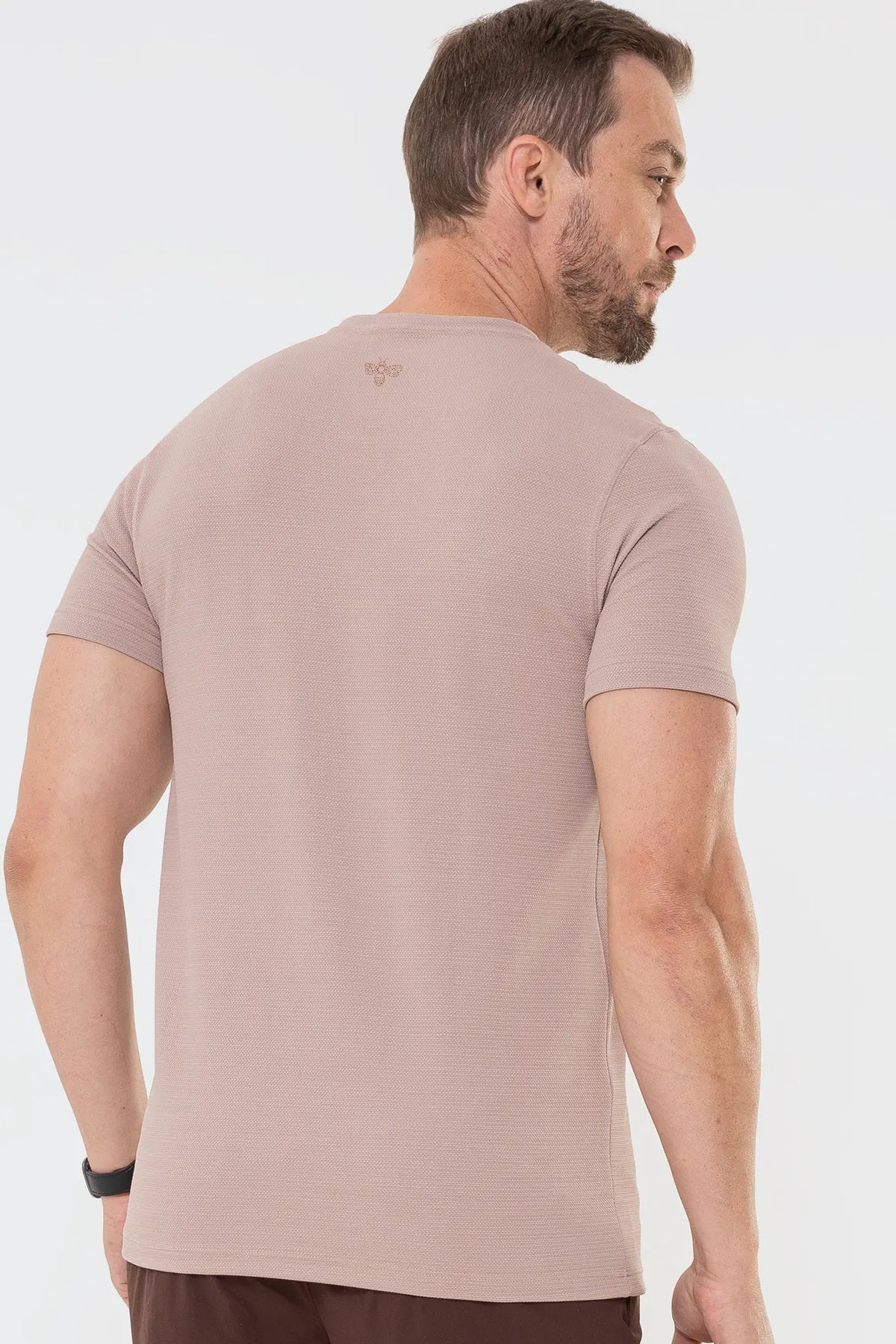 Camiseta Casual Tech Taupe — foto 4