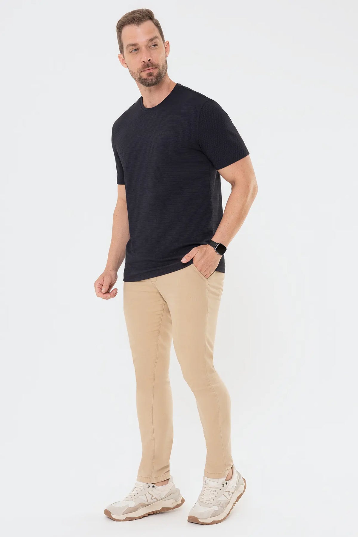 Camiseta Casual Tech Preto — foto 5
