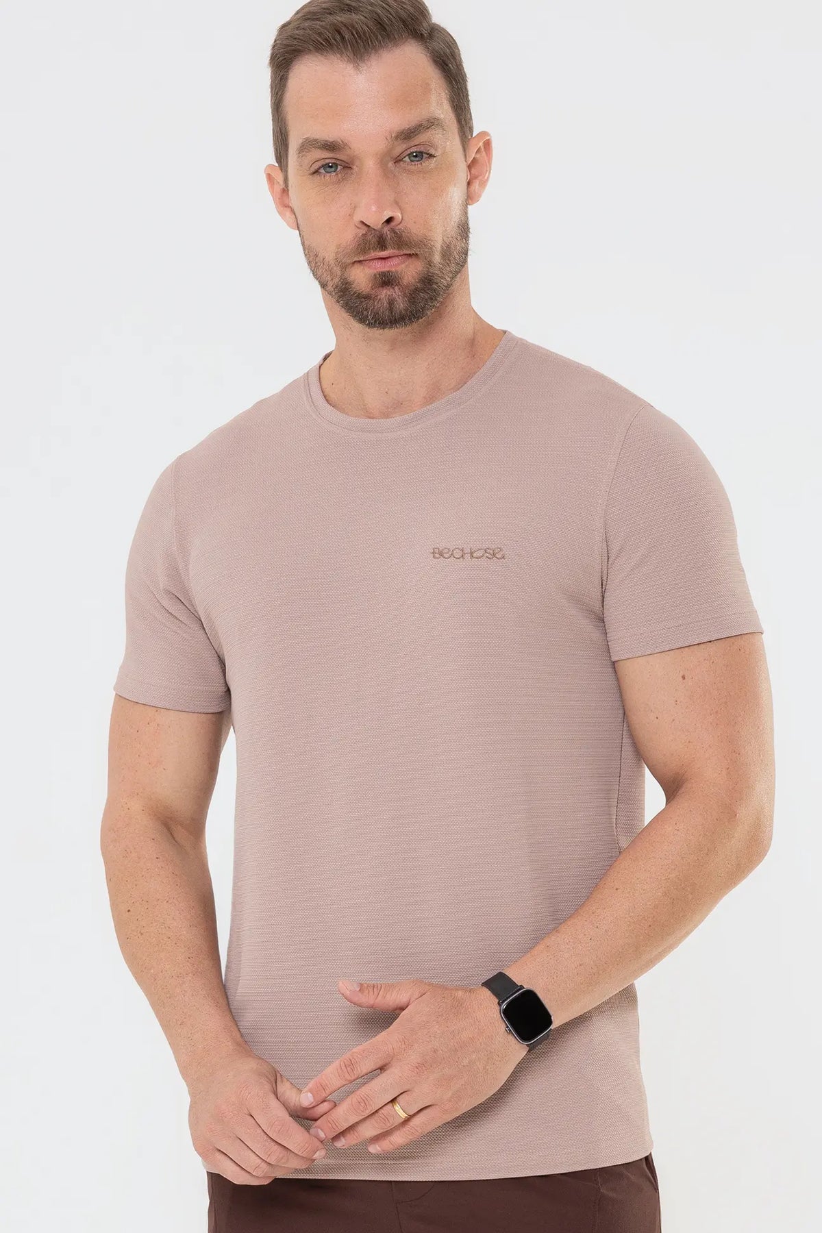 Camiseta Casual Tech Taupe — foto 1