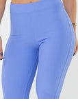 Legging Peônia Azul Cerúleo Canelado — foto 3