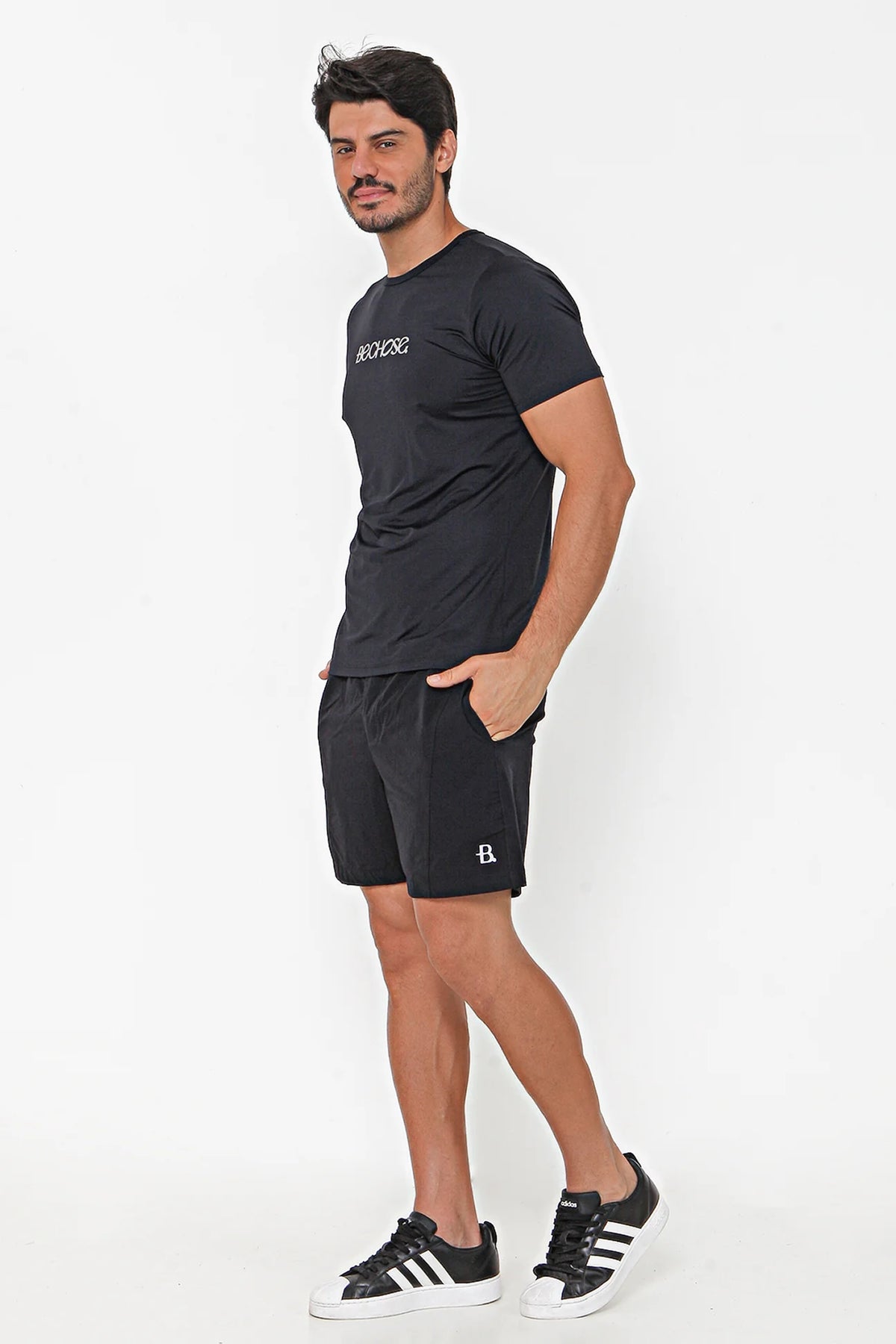 Camiseta Dry Bchose Preto / Cinza — foto 5