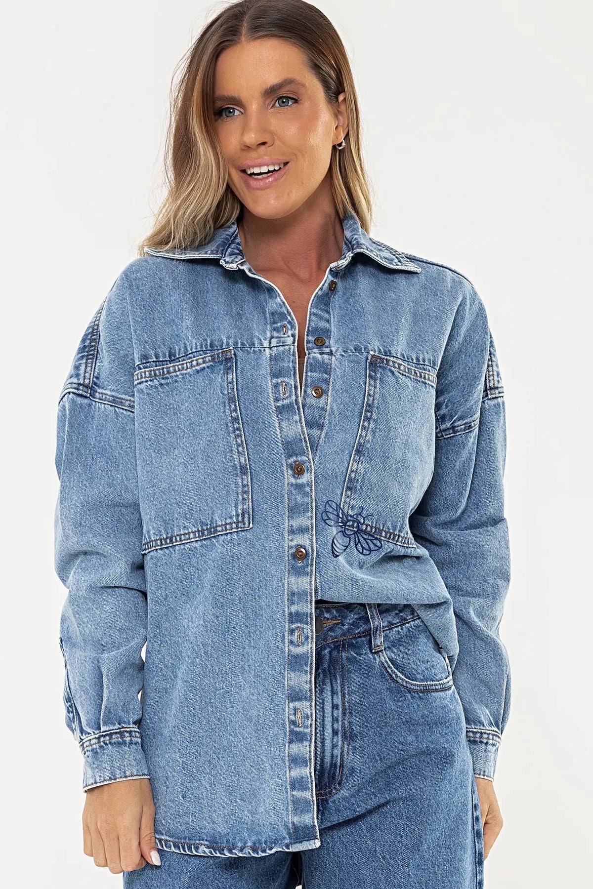 Jaqueta Abelha Jeans — foto 5
