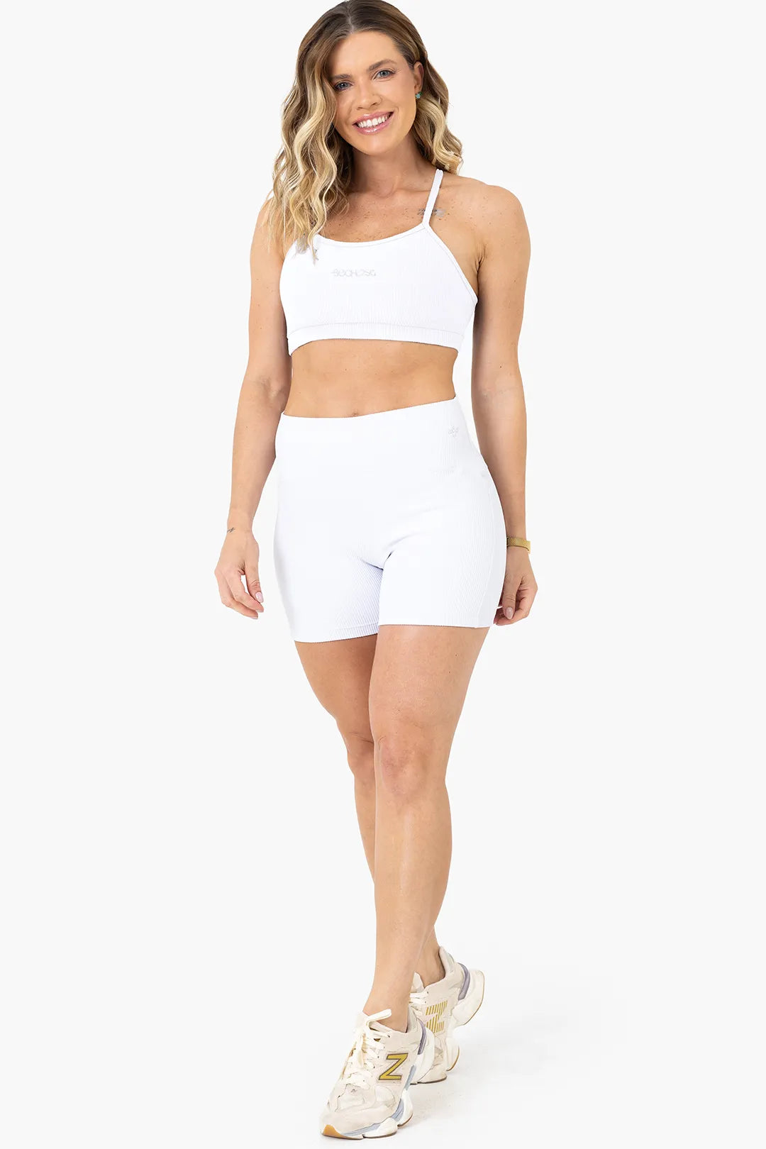 Shorts Lotus Branco Canelado — foto 5