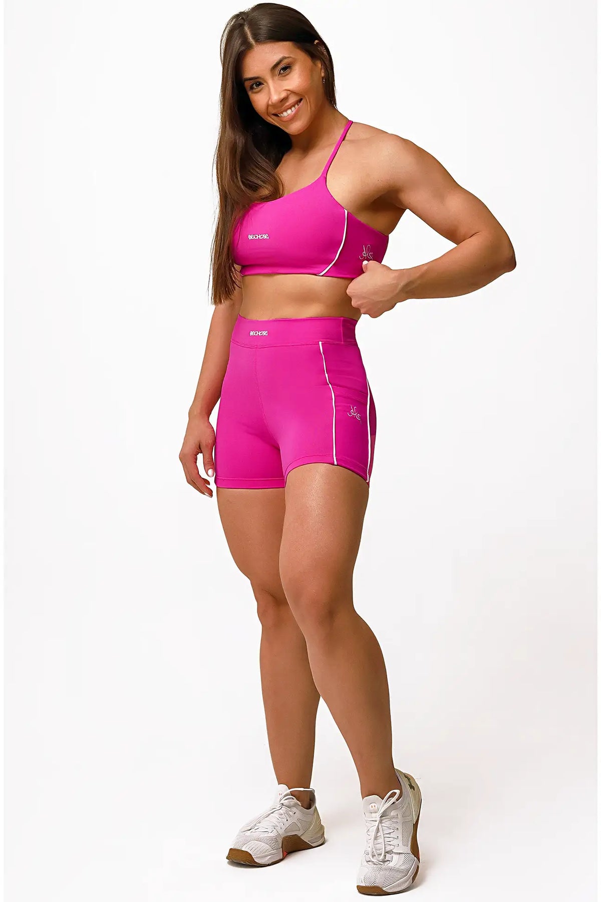 Shorts Aurora Pink / Branco — foto 6