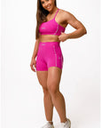 Shorts Aurora Pink / Branco — foto 6