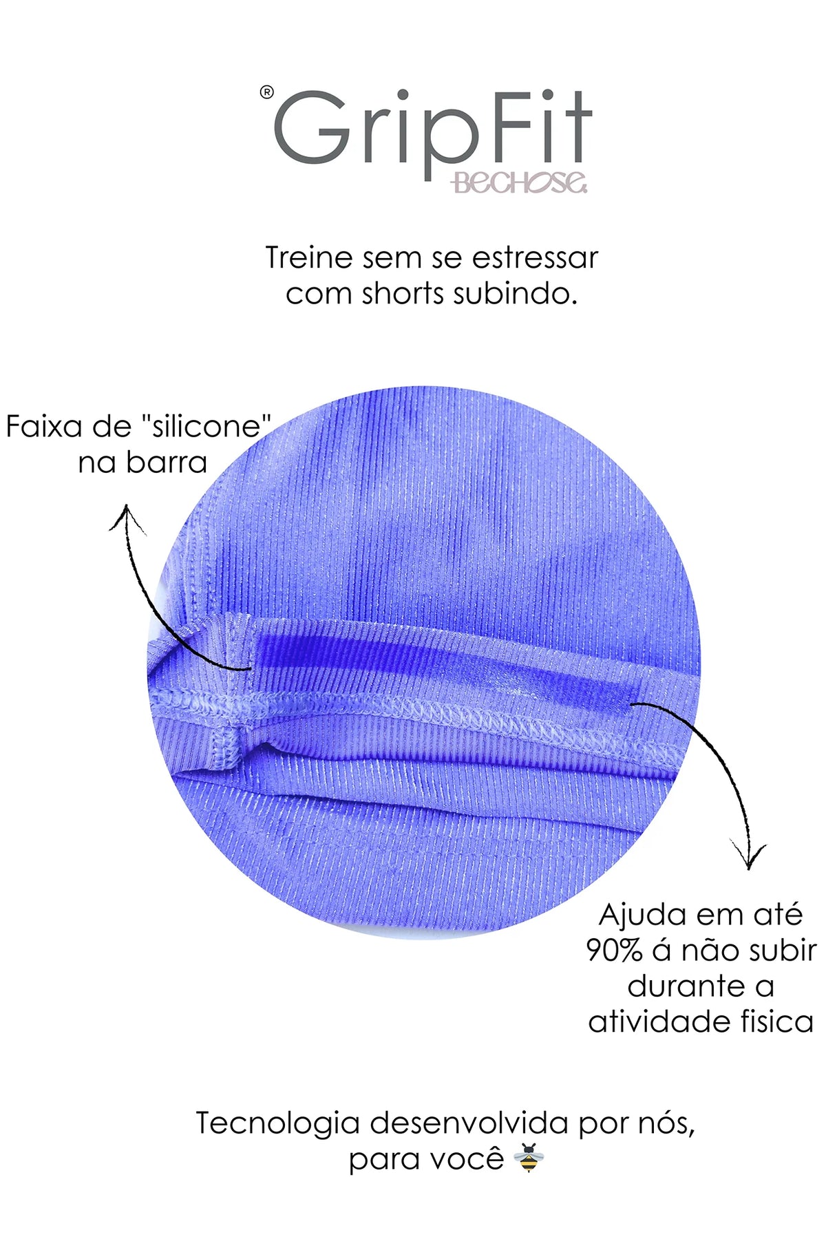 Shorts Lótus Lavanda Glow — foto 5