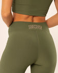 Legging Bina Verde Croco Canelado — foto 4