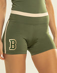 Shorts Amarílis Verde Croco / Cream — foto 5