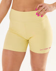 Shorts Perpétua Amarelo Manteiga Canelado