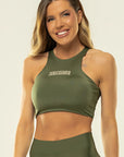 Top Magnólia Verde Croco