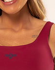 Top Verbena Dupla Face Cherry / Azul Marinho — foto 5