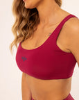 Top Verbena Dupla Face Cherry / Azul Marinho — foto 8