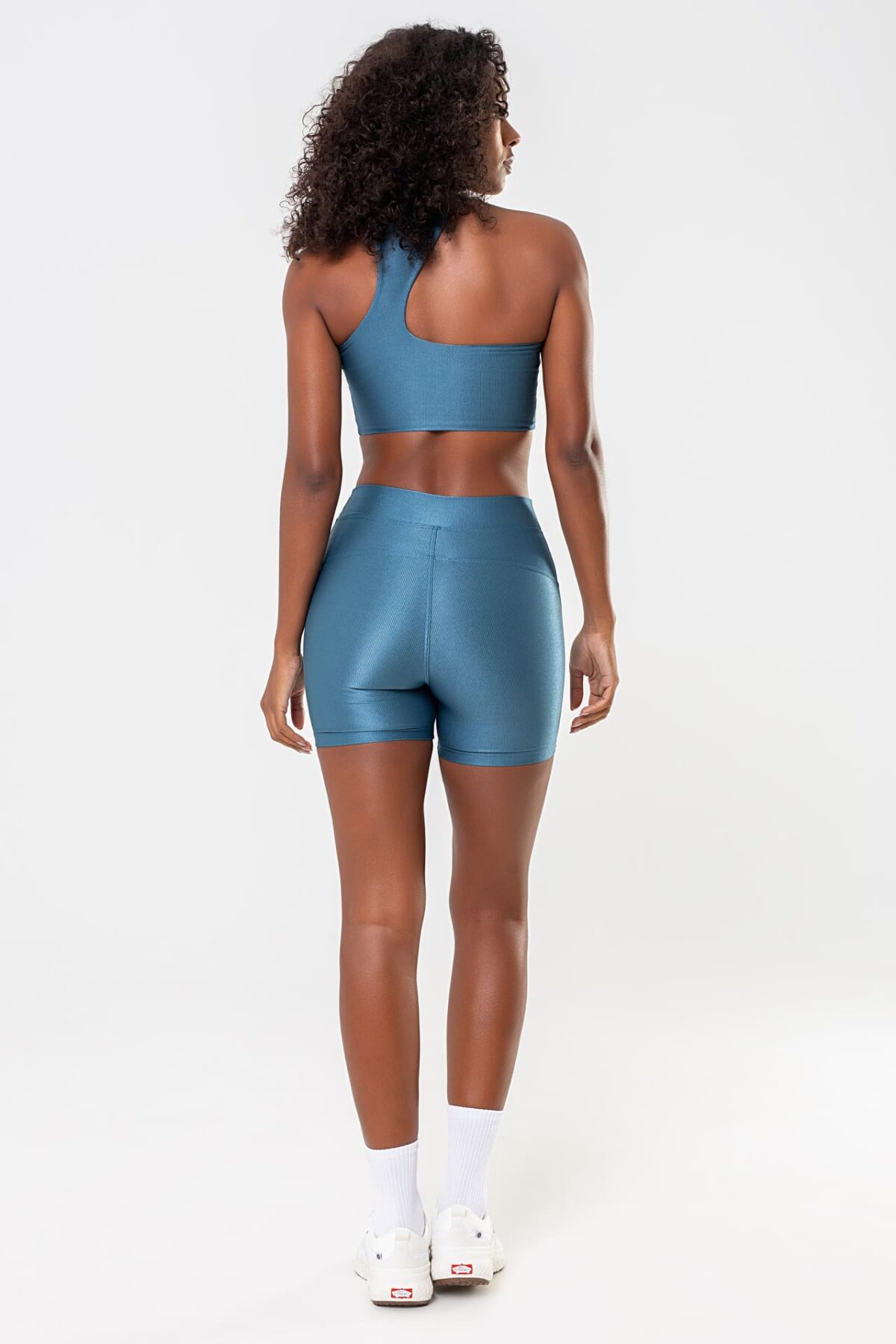 Shorts Peonia Azul Jeans Glow - Imagem 5
