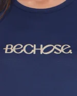 Blusa Dry Bchose Marinho e Bege - Imagem 3