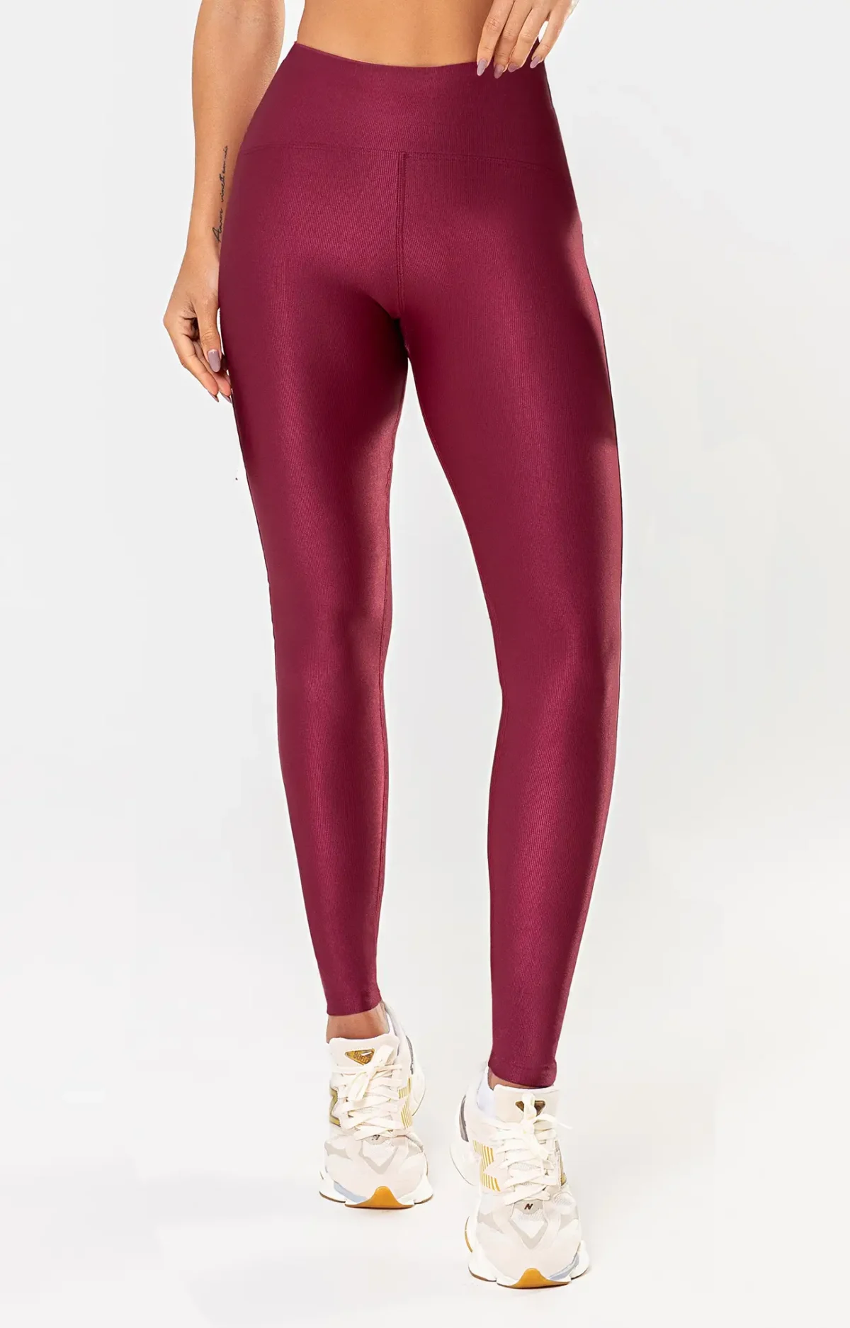 Legging Lótus Bordô Glow - Imagem 1
