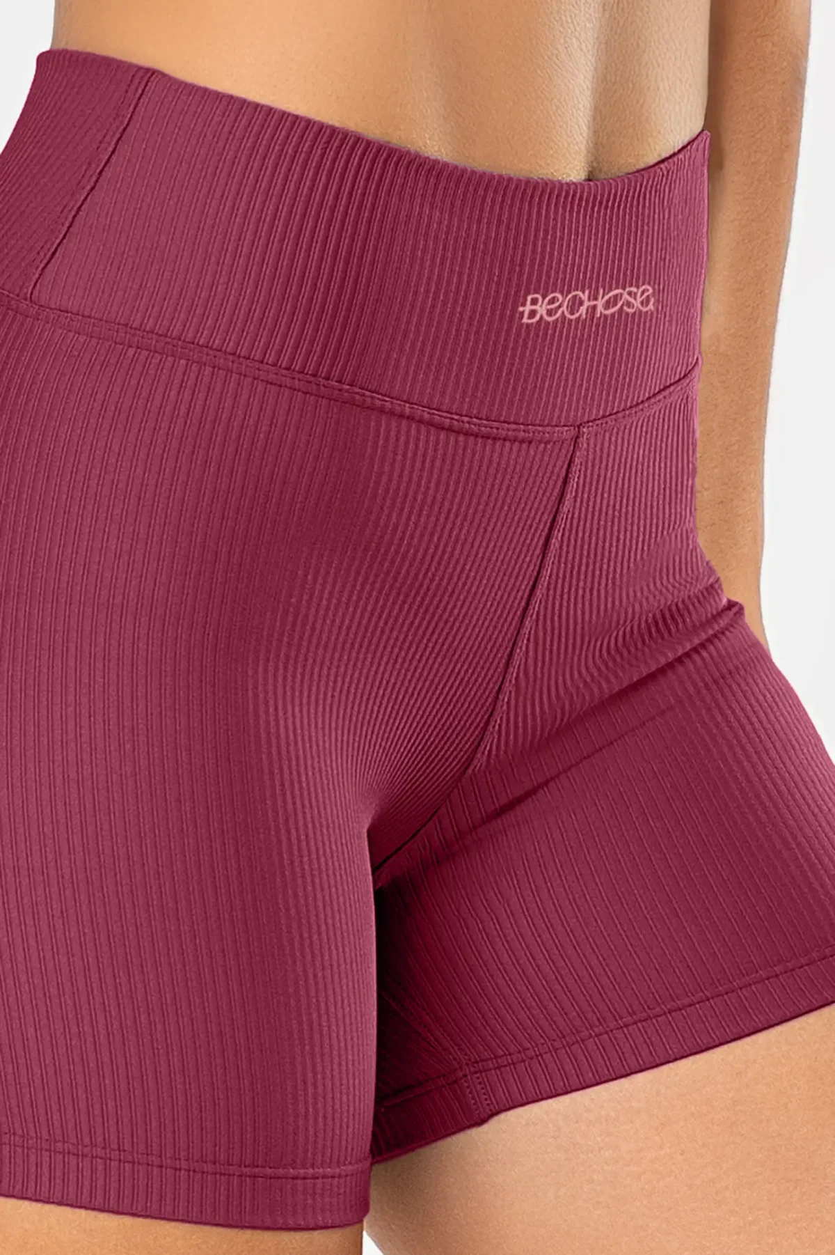 Shorts Perpétua Cranberry Canelado - Imagem 3