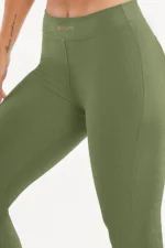Legging Peônia Verde Croco Canelado - Imagem 3