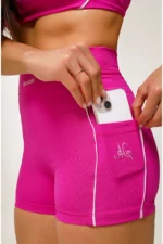 Shorts Aurora Pink / Branco - Imagem 5