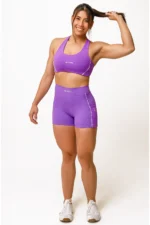 Shorts Aurora Violeta / Branco - Imagem 5