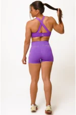 Shorts Aurora Violeta / Branco - Imagem 6