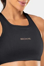 Top Cravo Preto Canelado - Imagem 3