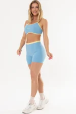 Top Girassol Azul Sereno / Amarelo Manteiga - Imagem 5