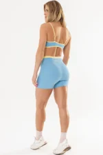 Shorts Amárilis Azul Sereno / Amarelo Manteiga - Imagem 6