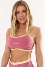 Top Girassol Rose / Amarelo Manteiga