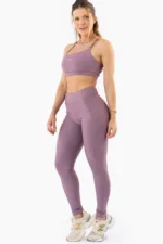 Legging Hibisco Rosa Satin - Imagem 7