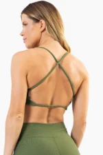 Top Flor Verde Croco Canelado - Imagem 2