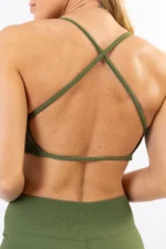 Top Flor Verde Croco Canelado - Imagem 4