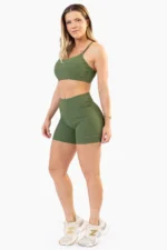 Top Flor Verde Croco Canelado - Imagem 5