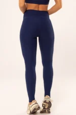 Legging Peônia Azul Marinho Canelado - Imagem 2