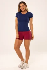 Blusa Dry Básica Feminina Azul Marinho - Imagem 6