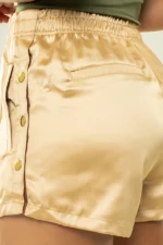 Shorts Dália Marfim Acetinado - Imagem 4