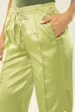 Calça Dália Pistache Acetinado - Imagem 3