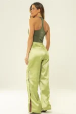 Calça Dália Pistache Acetinado - Imagem 6